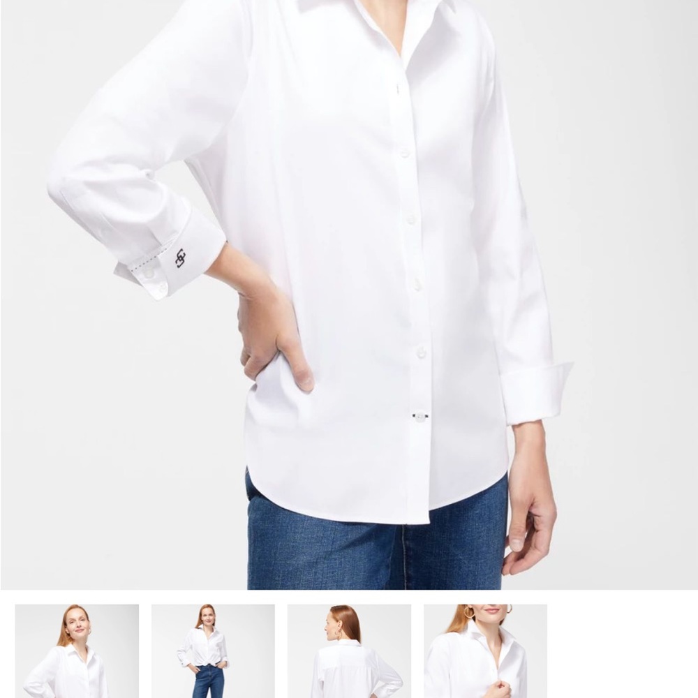 Chico's Cream No-Iron Shirt